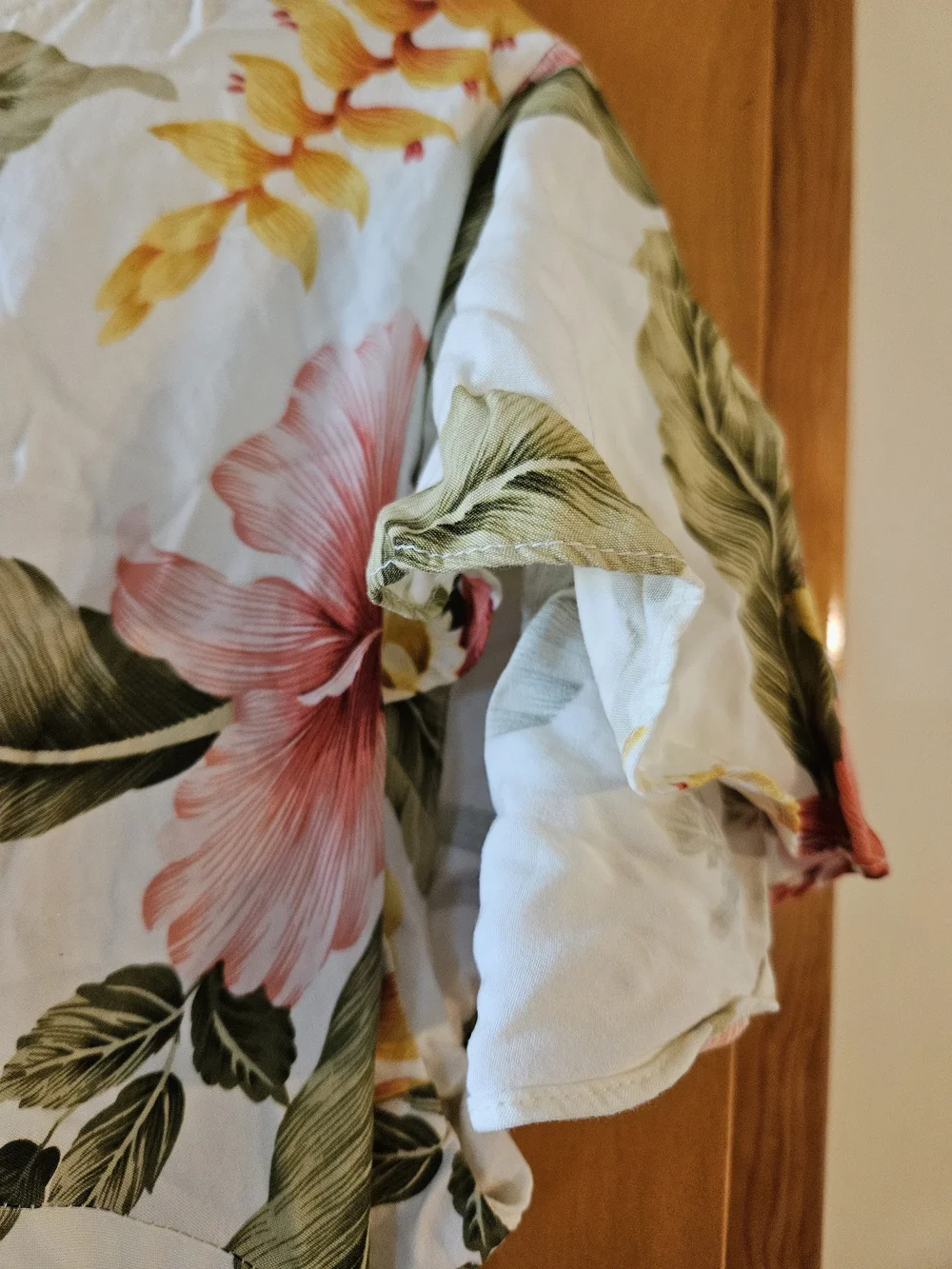 White Floral Midi Dress with Pink & Yellow Blooms Two Palms.Dress